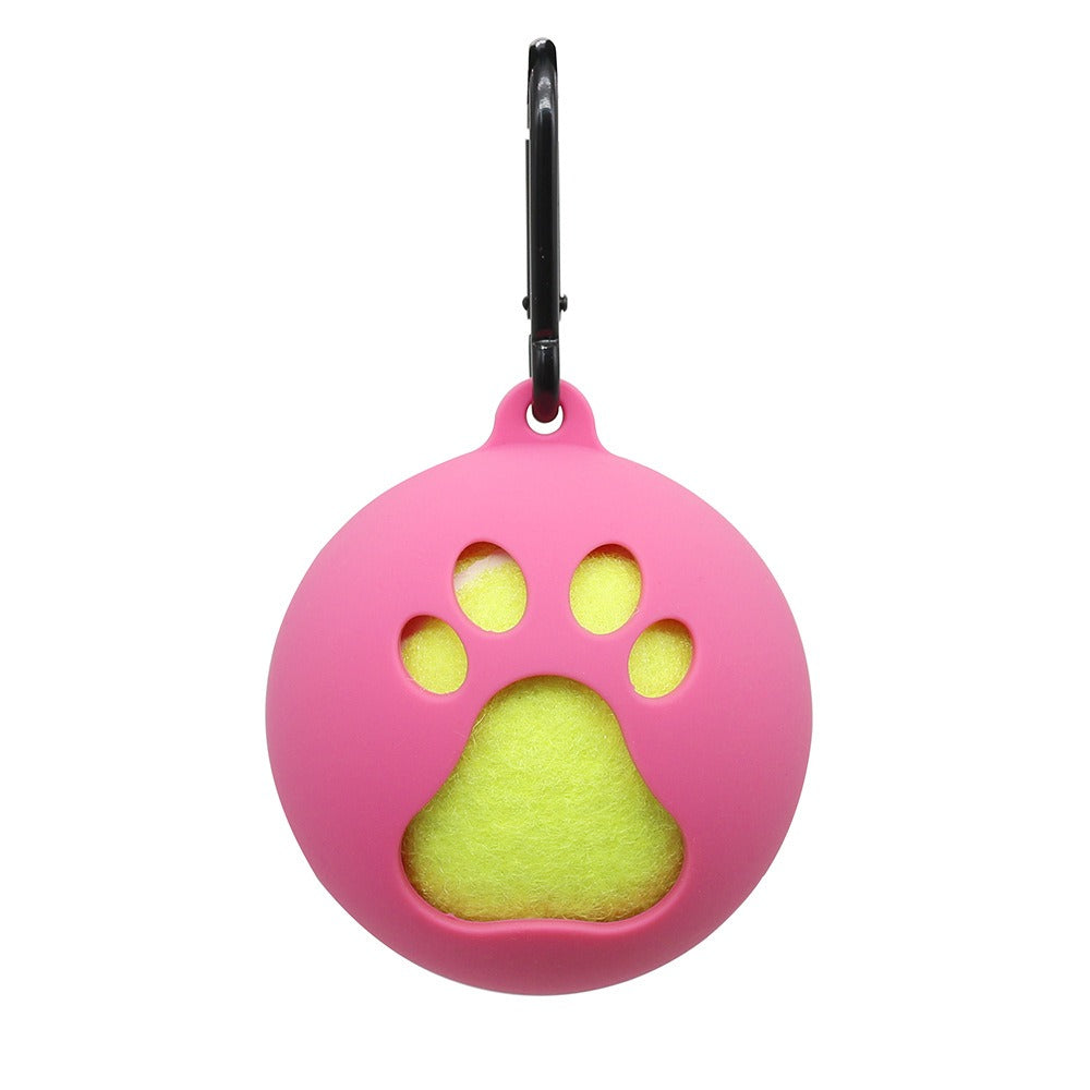 Pet tennis rack tennis set toy ball stand portable hands-free dog walking supplies training ball cover