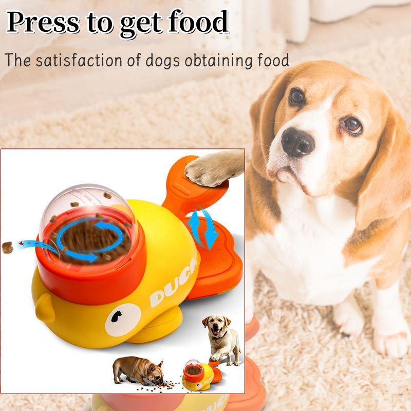 Duck-Shaped Slow Feeder Dog Puzzle