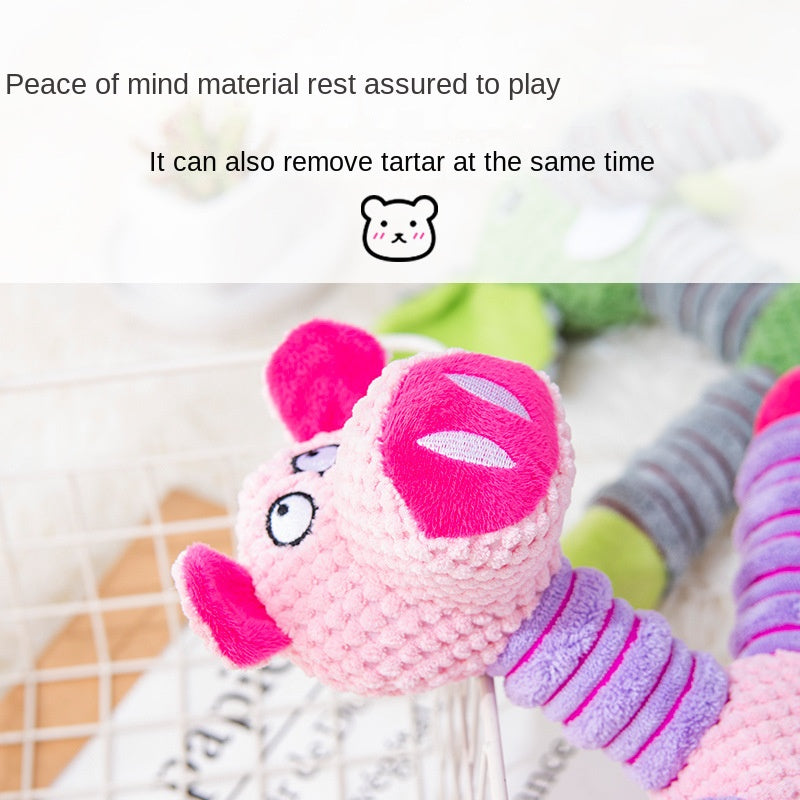 Large Letter Toy Elephant Bear Pig Animal Sound Toys for Pets
