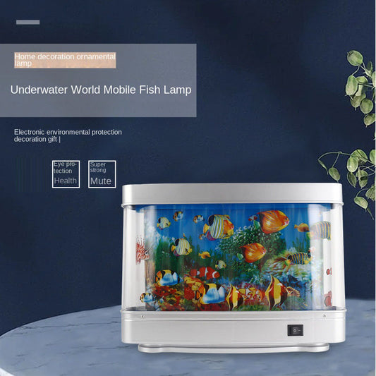 Ornamental fish simulation lamp, aquarium lamp, LED sea view lamp, desktop home night decoration small table lamp, small fish lamp