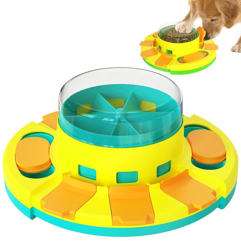 Pet Supplies Teething Sound Ball Dog Puzzle Leak Food Toys Pet Training Supplies Feeding Food Bin Dog Puzzle Diet Roulette