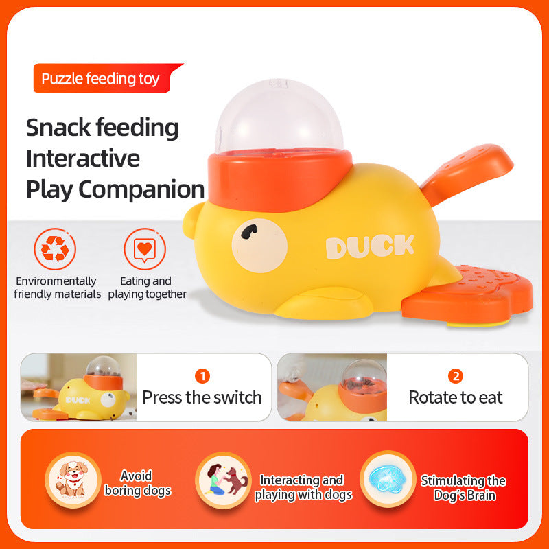 Duck-Shaped Slow Feeder Dog Puzzle