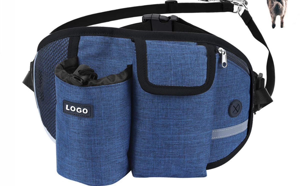 Hands-Free Dog Walking Waist Leash Bag