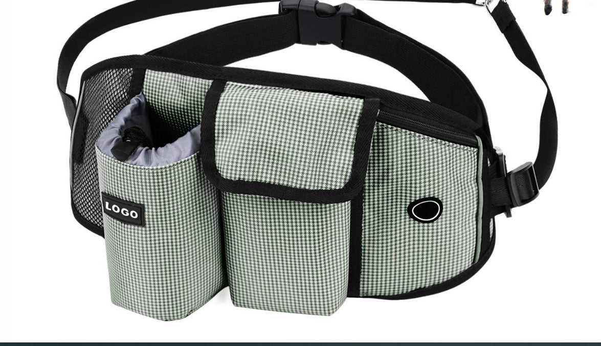 Hands-Free Dog Walking Waist Leash Bag