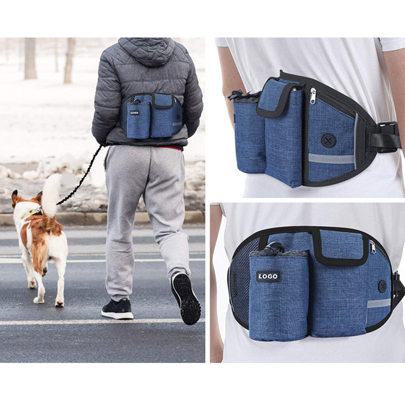 Hands-Free Dog Walking Waist Leash Bag
