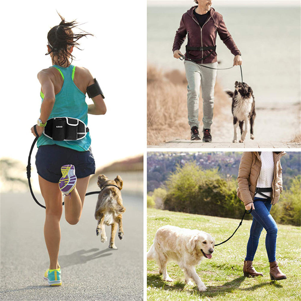 Hands-Free Dog Walking Waist Leash Bag