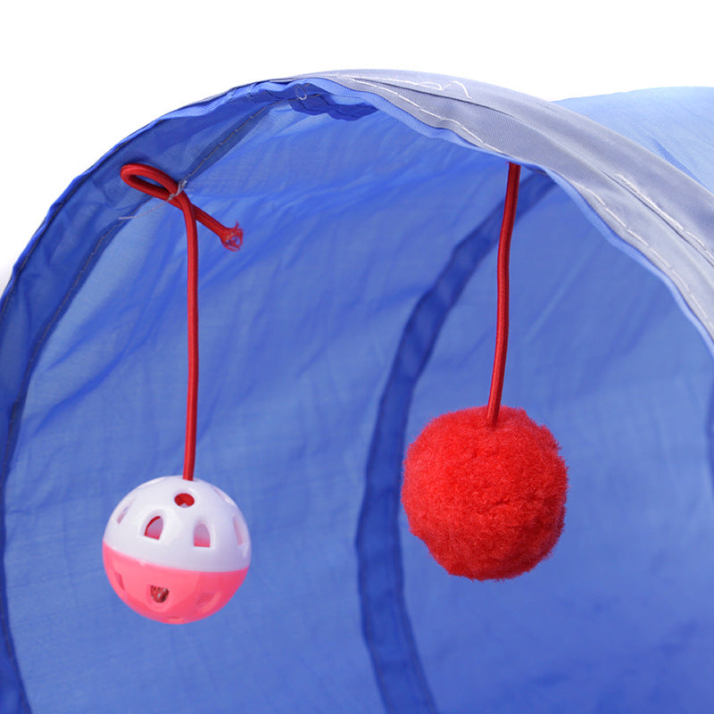 Foldable Two-Way Cat Tunnel