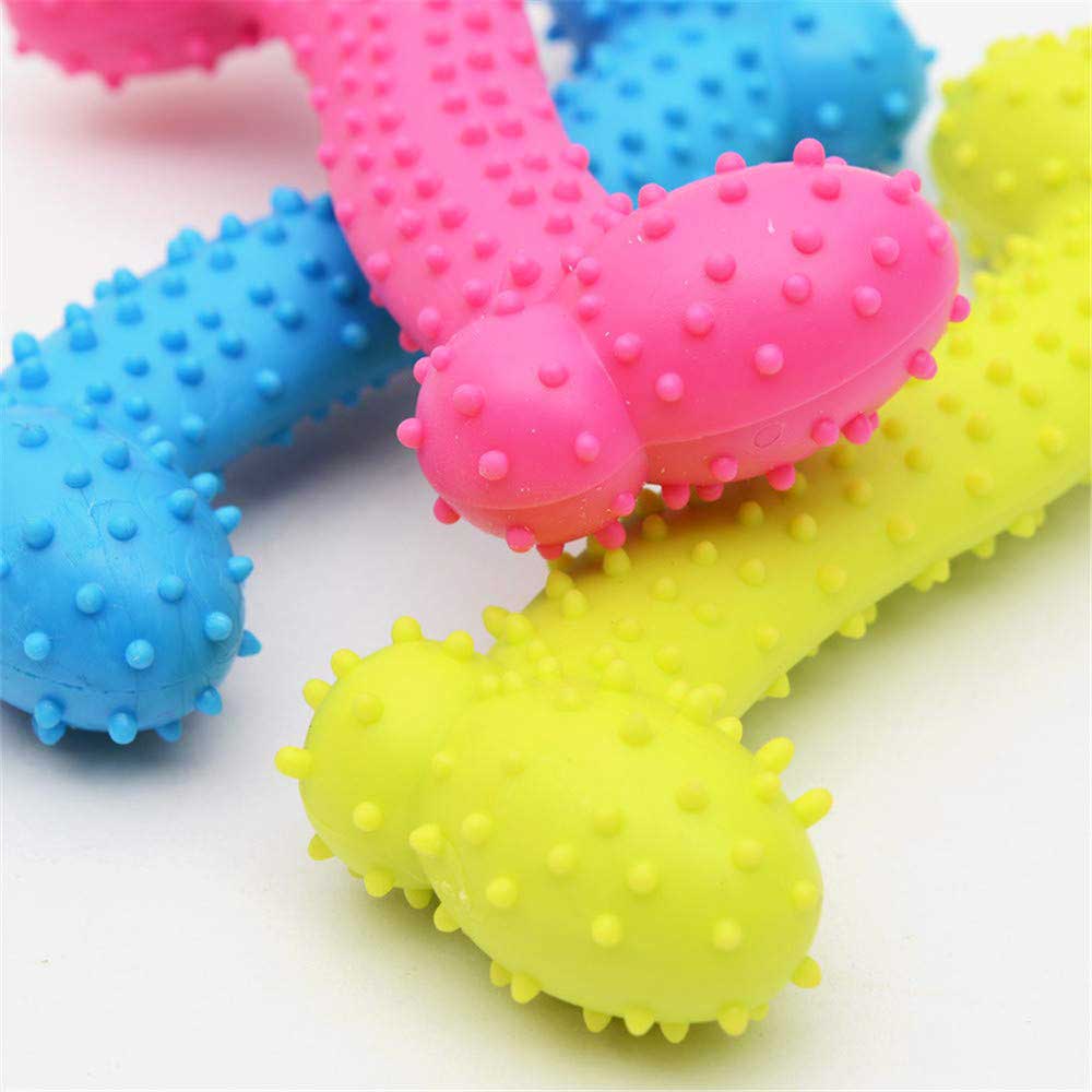 Pet Product Rubber Dog Toy with Thorn Bone Rubber Molar Teeth Pet Toy Dog Bite Resistant Molar Training Grinding Teeth Toys