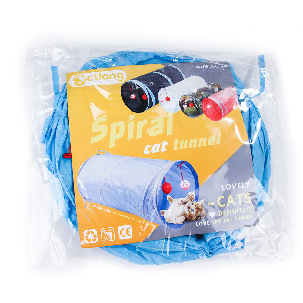 Foldable Two-Way Cat Tunnel