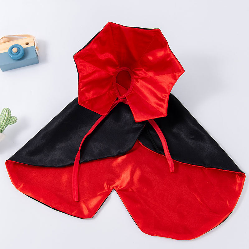 Pet clothes are funny take a knife transform into a pet dog Halloween pet