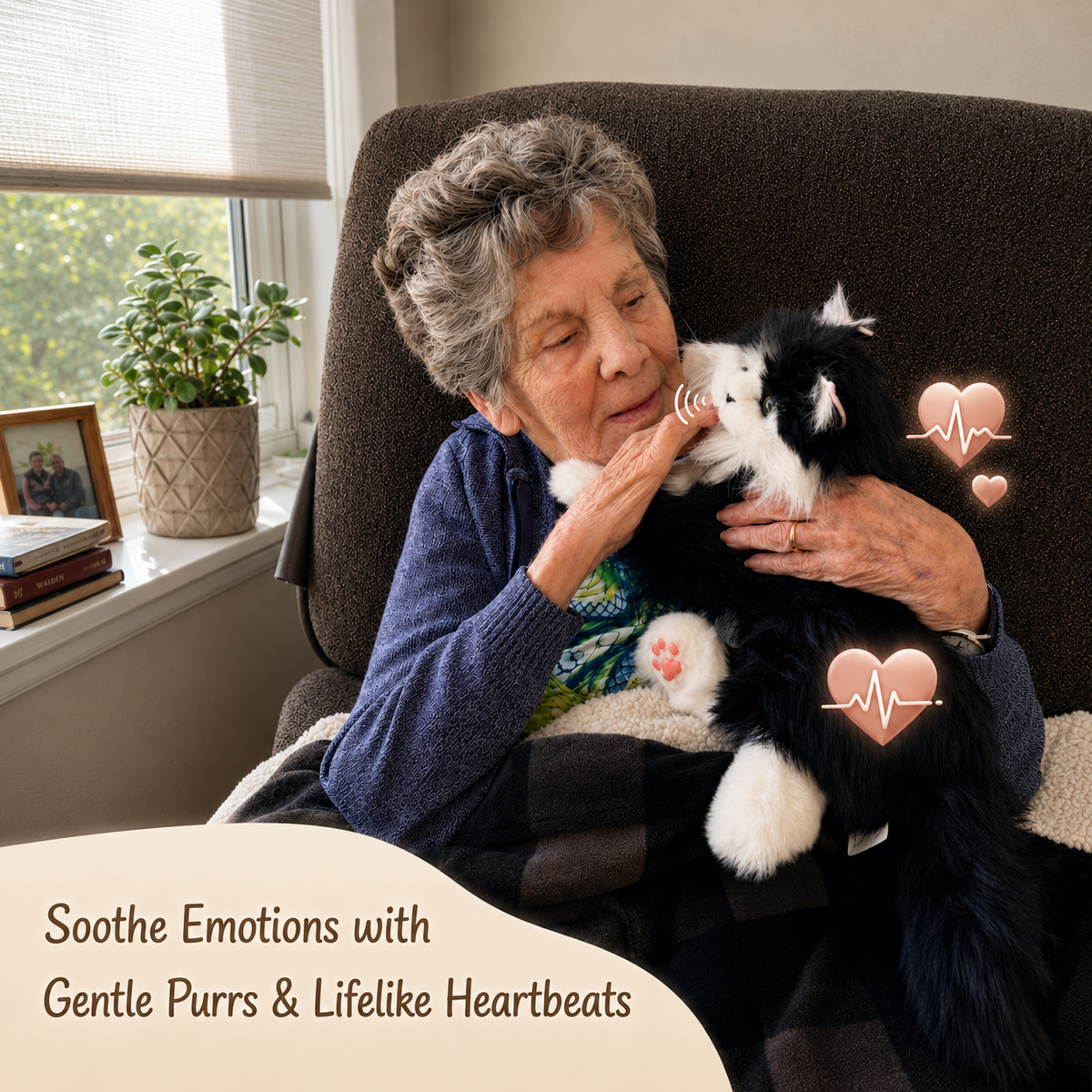 Percy Interactive Robot Cat Companion for Seniors