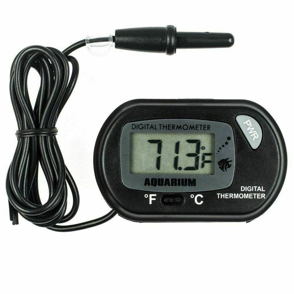 LCD Digital Aquarium Thermometer Fish Tank Water Temperature Meter Aquarium Temp Detector Fish Alarm Pet Supplies Tool Aquatic