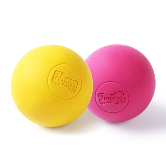 Rubber elastic solid ball dog toy grinding interactive training pet ball