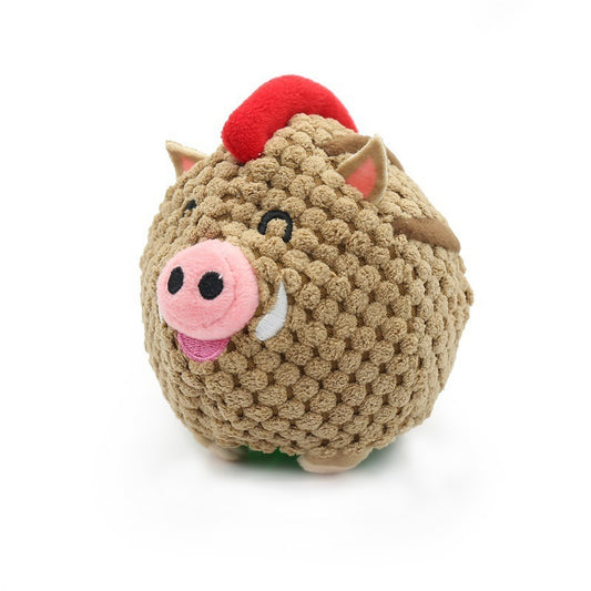 Interactive pet toys dog balls teeth grinding training bite resistance and sound making dog toys