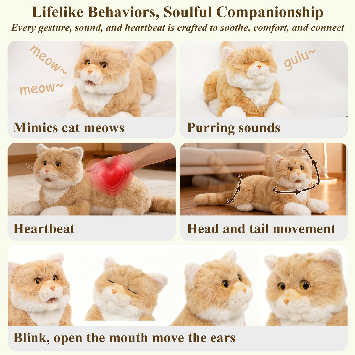 Percy Interactive Robot Cat Companion for Seniors
