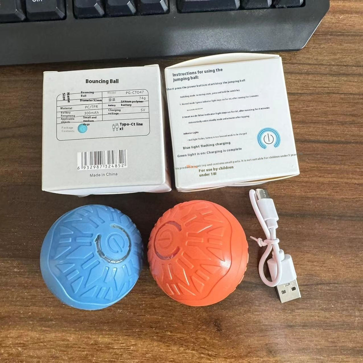 Automatic Jumping Light-Up Dog Ball