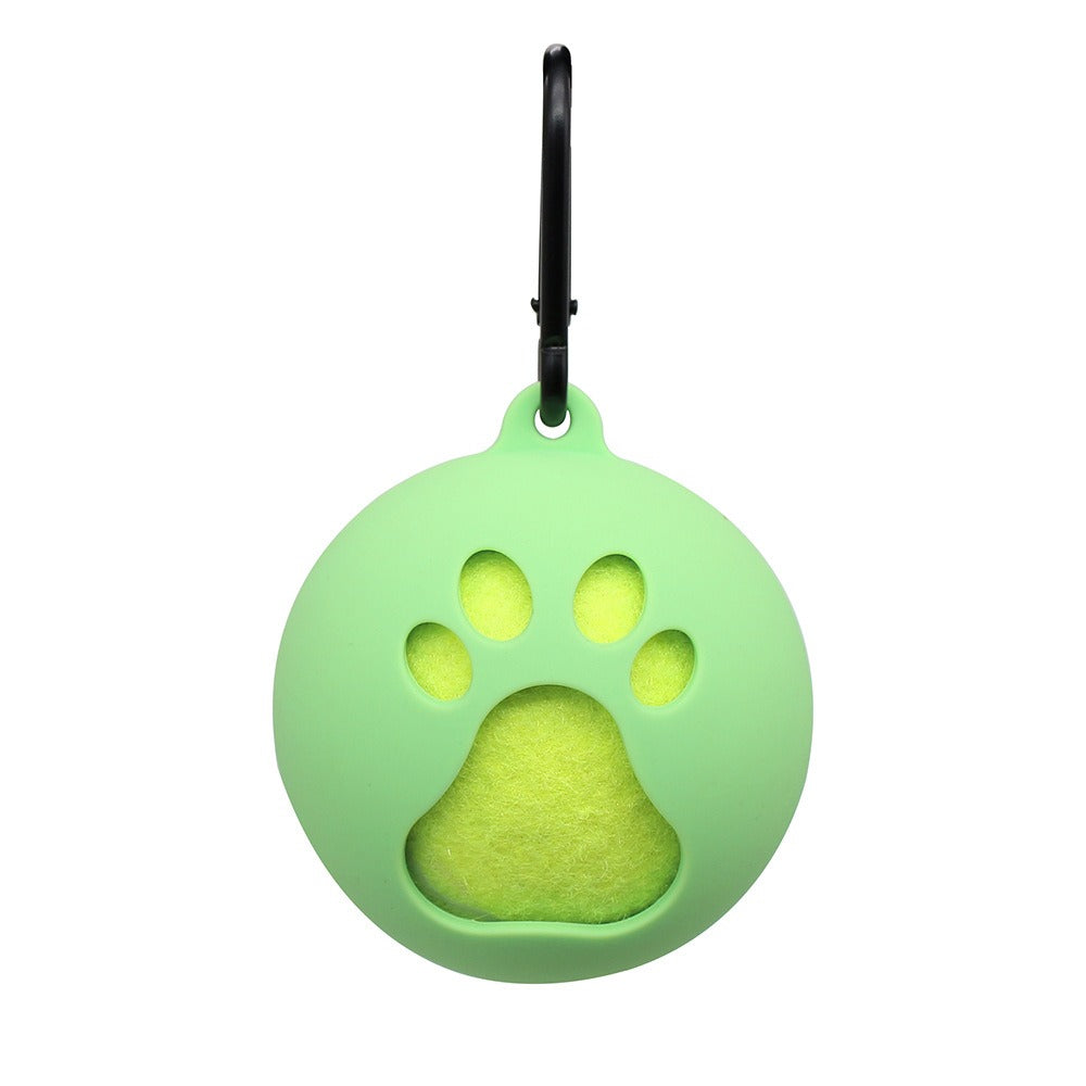 Pet tennis rack tennis set toy ball stand portable hands-free dog walking supplies training ball cover
