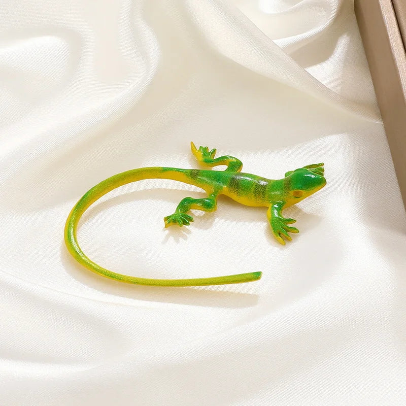 Frog Lizard Earless Ear Clip Retro Punk Exaggerated Frog Earbone Clip Earrings