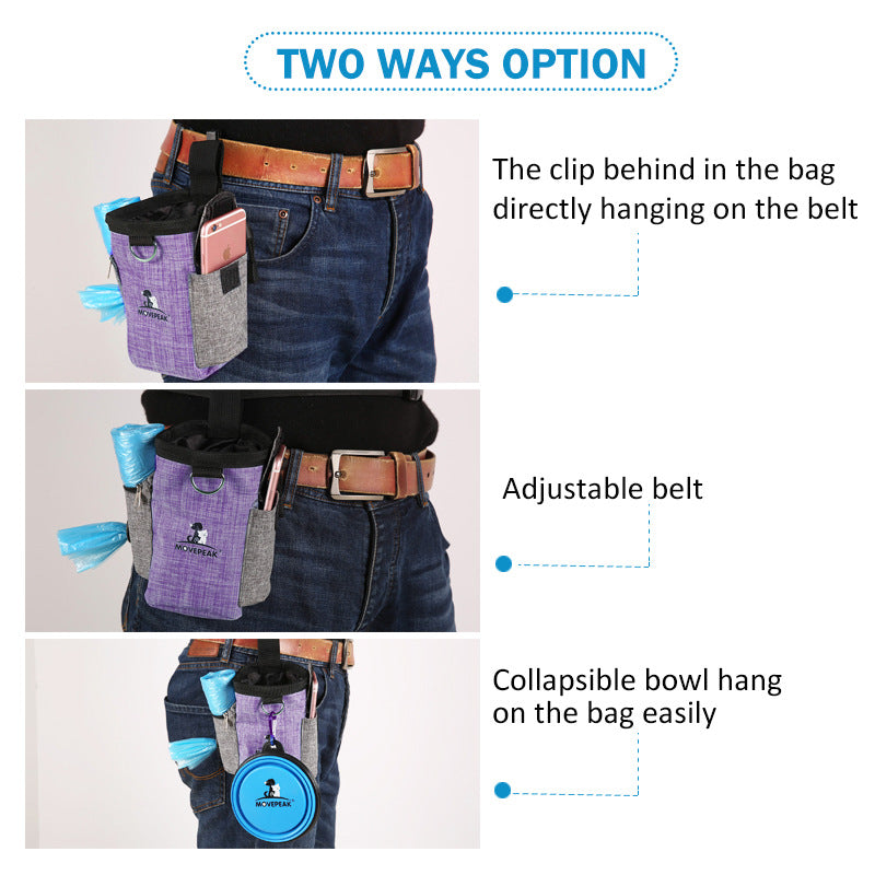 Portable Pet Training Treat Bag