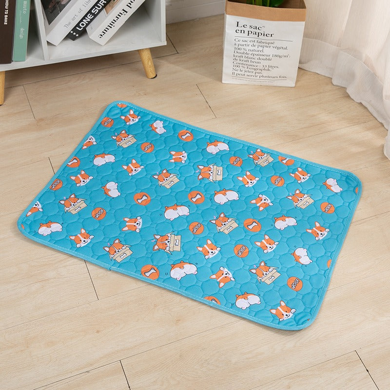 Water Absorbing Pet Urine Pad Skid Resistant Easy Drying Cat Training Pad Washable Reusable Pet Urine Pad