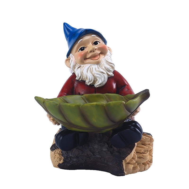 Garden Dwarf Hanging Tree Bird Feeder Outdoor Feeder Hanging Resin