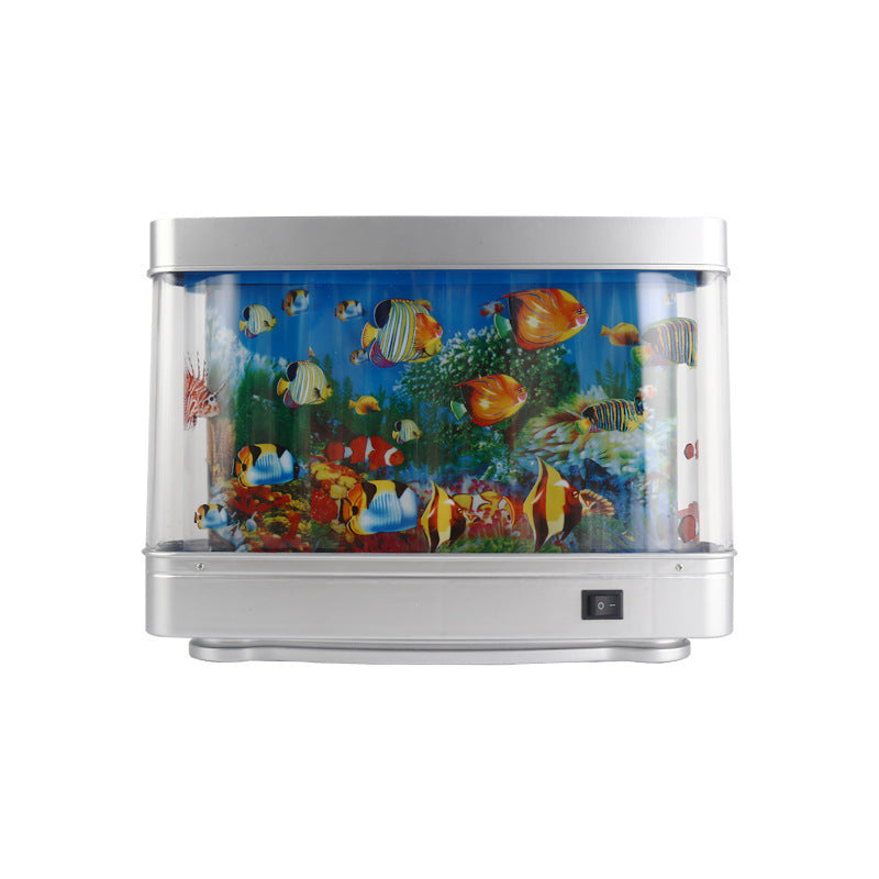 Ornamental fish simulation lamp, aquarium lamp, LED sea view lamp, desktop home night decoration small table lamp, small fish lamp