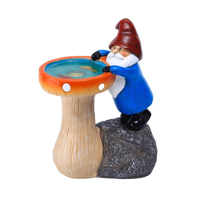 Solar Energy Viewing Fish Dwarf Decoration Resin