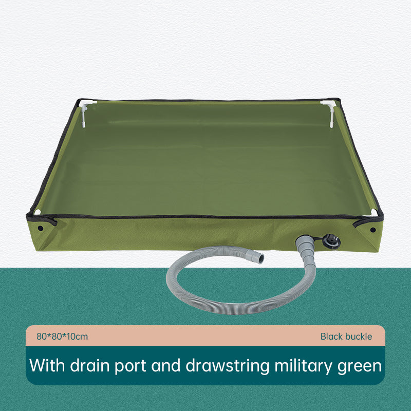 Folding Outdoor Camping Shower Tray Base  - for Pets & Travel