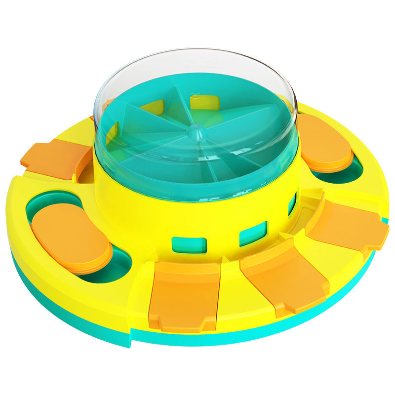 Pet Supplies Teething Sound Ball Dog Puzzle Leak Food Toys Pet Training Supplies Feeding Food Bin Dog Puzzle Diet Roulette