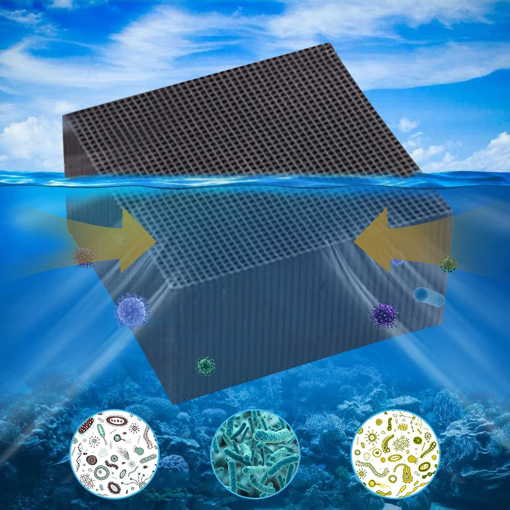 Activated Carbon Water Filter Eco-Aquarium Water Purifier Cube Honeycomb Ultra Strong Filtration Filter Media Air purification