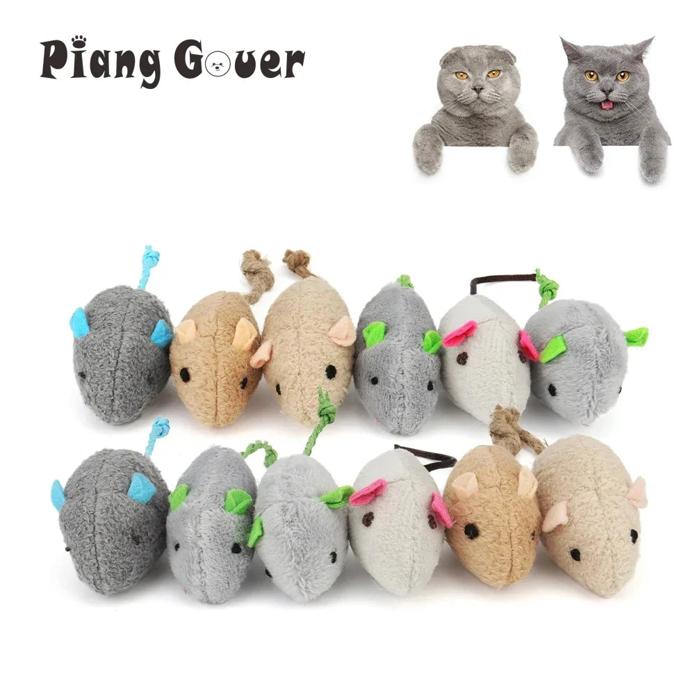 Catnip Mouse Toys (12-Pack)