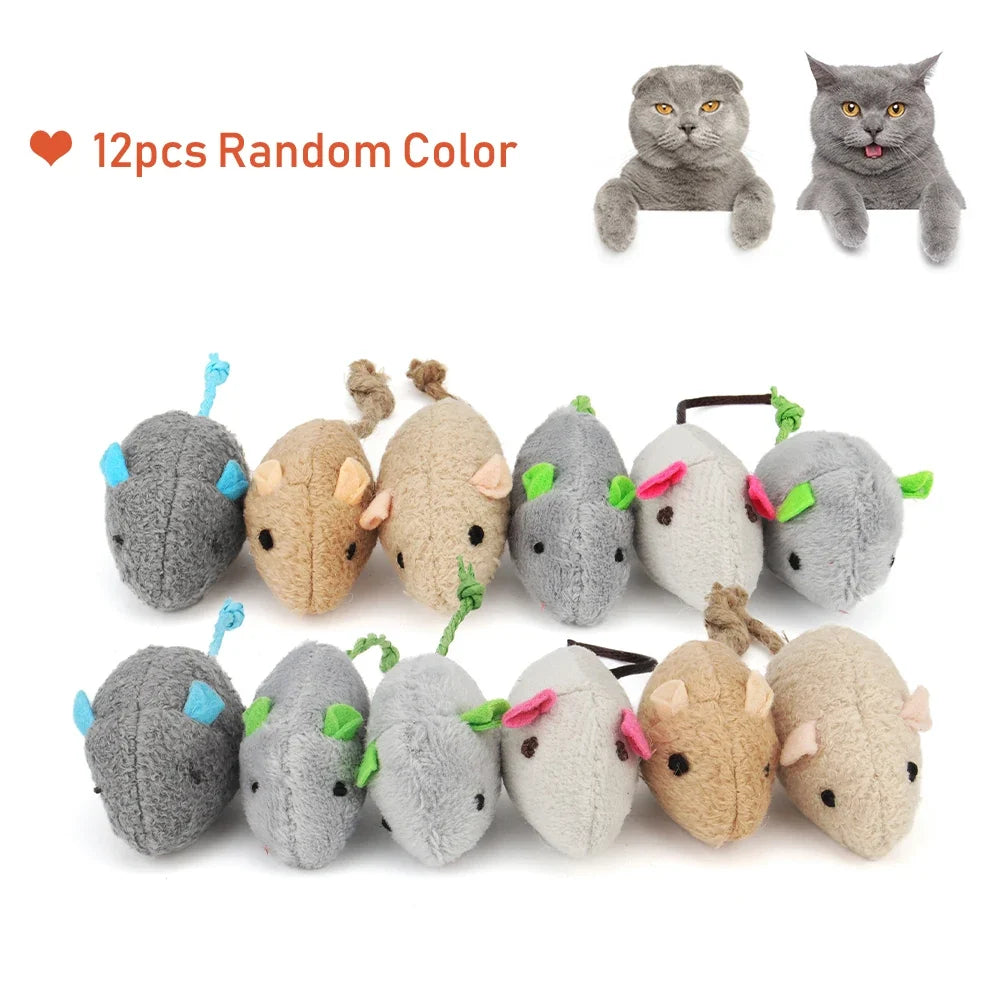 Catnip Mouse Toys (12-Pack)