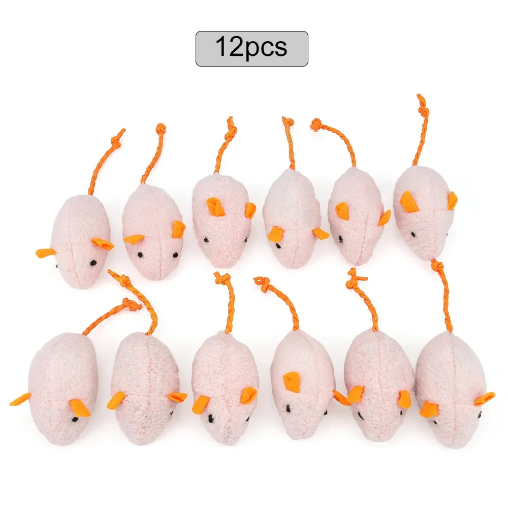 Catnip Mouse Toys (12-Pack)