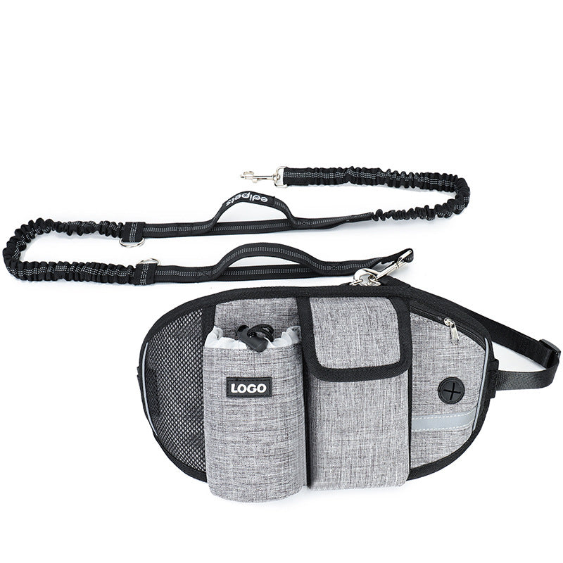 Hands-Free Dog Walking Waist Leash Bag