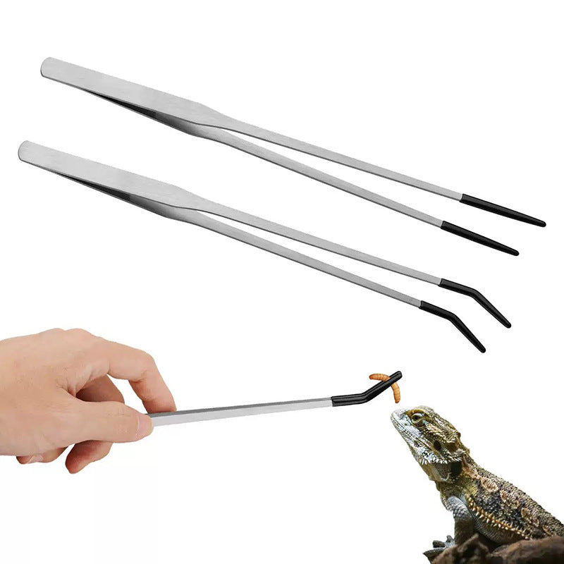 Soft-Tip Stainless Steel Feeding Tongs