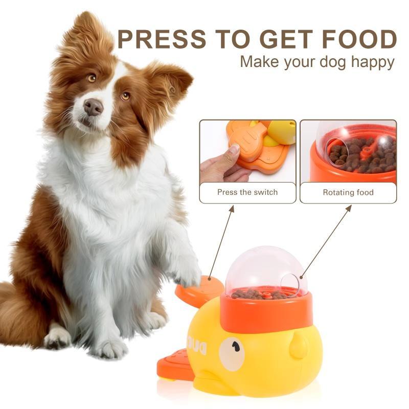 Duck-Shaped Slow Feeder Dog Puzzle