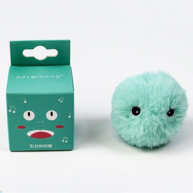 Interactive Chirping Cat Ball Toy with Catnip (3-Pack)