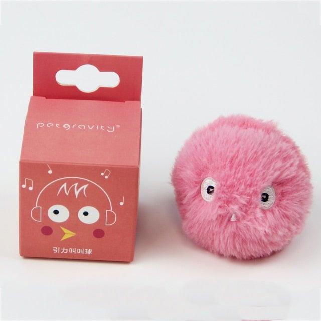 Interactive Chirping Cat Ball Toy with Catnip (3-Pack)