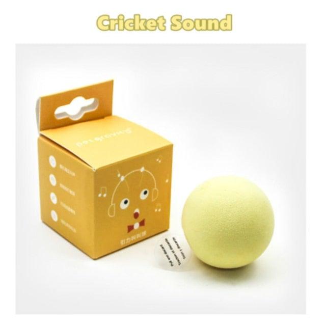 Interactive Chirping Cat Ball Toy with Catnip (3-Pack)